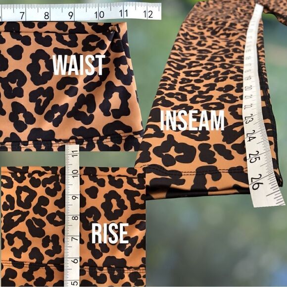 Beach Riot Piper Legging in Leopard Print Size S - Picture 9 of 11